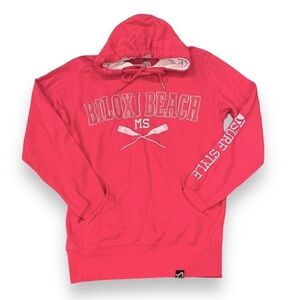 Surf Style Size M Pink Biloxi Beach Baja Pullover Surf Style Hoodie